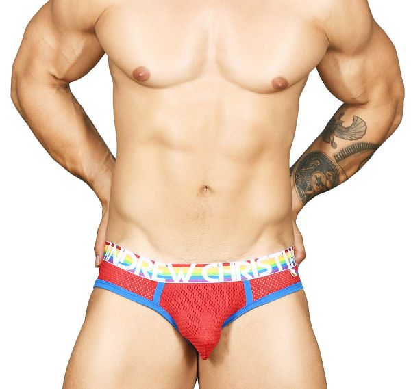 Andrew Christian Brief PRIDE MESH BRIEF 91049, red
