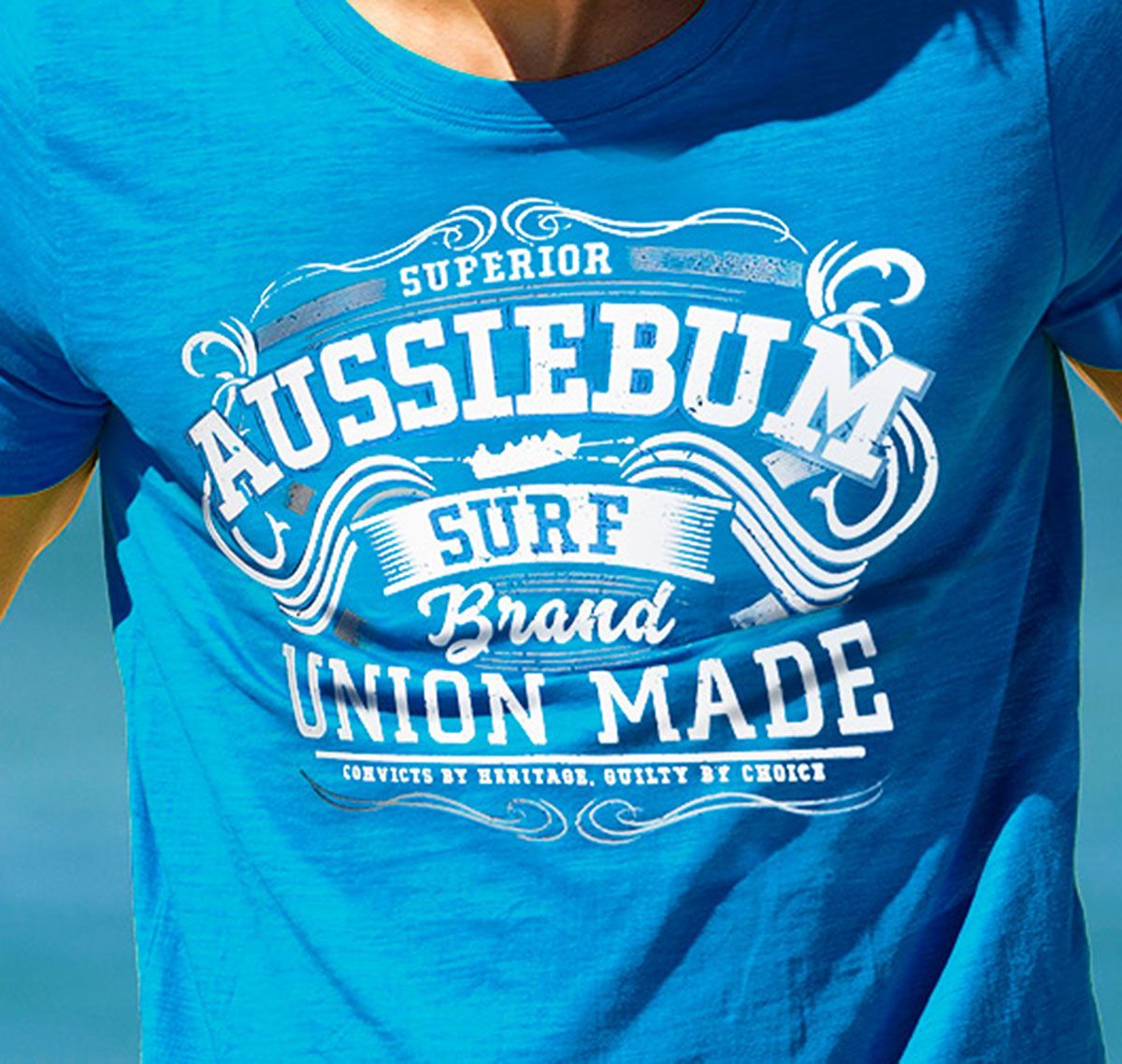 aussieBum T-Shirt DESIGNER UNION AB, blue