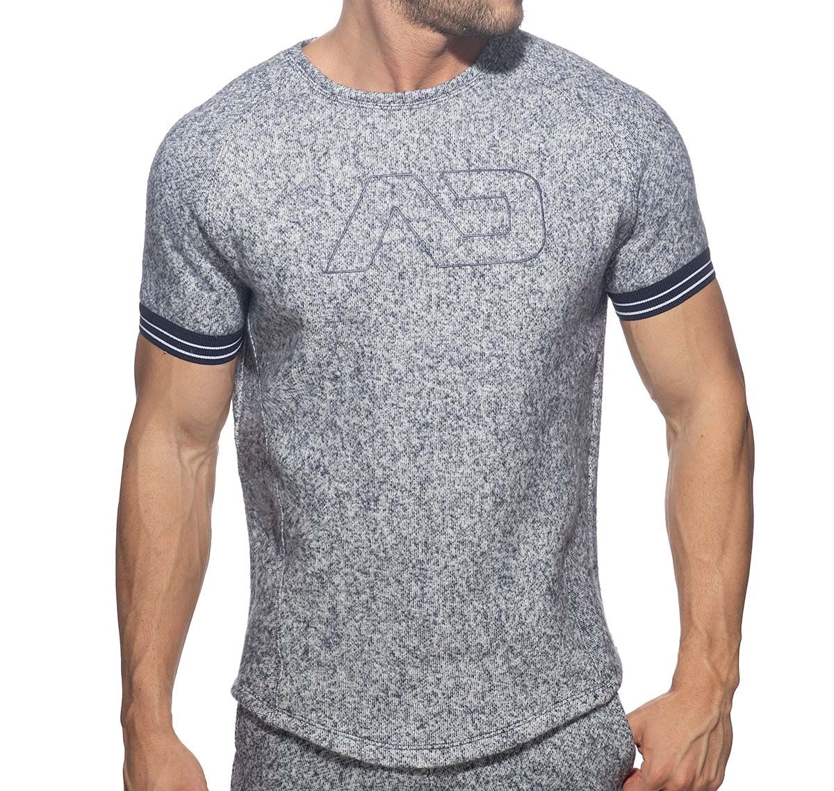 Addicted T-Shirt MOTTLED JUMPER T-SHIRT AD1211, marineblauw