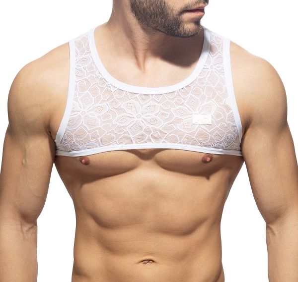 Addicted Arnés FLOWERY LACE HARNESS AD1173, blanco 