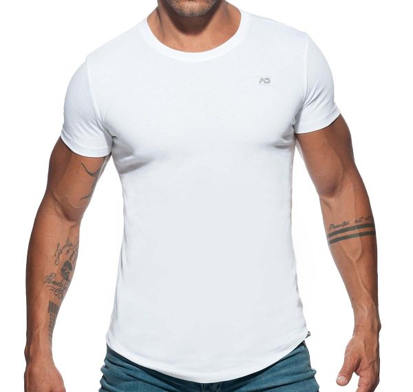 Addicted T-Shirt BASIC U-NECK T-SHIRT AD696, weiß