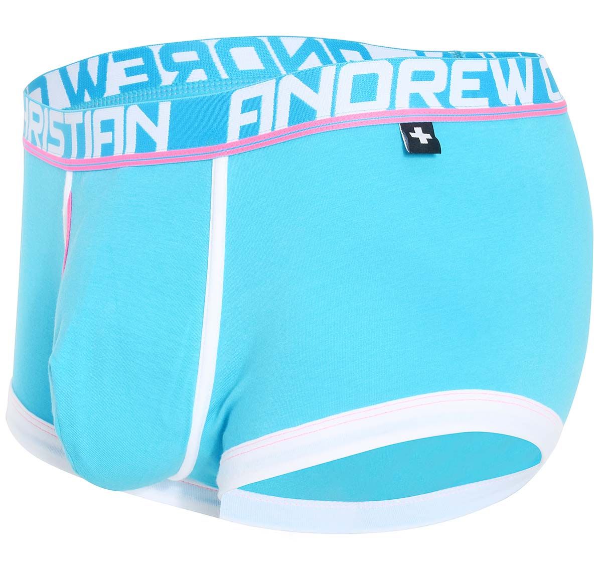 Andrew Christian Boxer FLY TAGLESS BOXER w/ ALMOST NAKED 92050, bleu