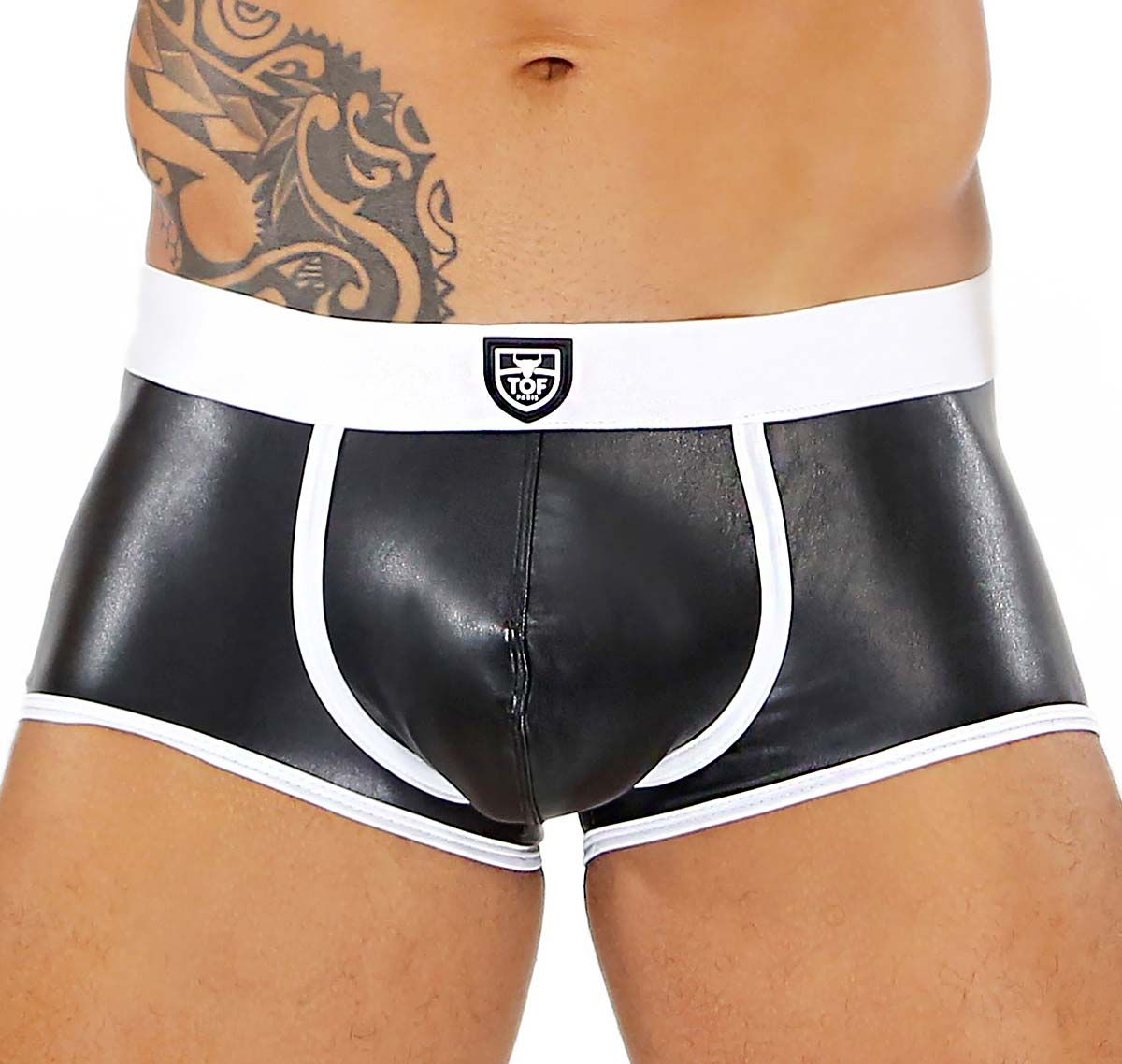 TOF ondergoed boxer FETISH BOXER BLACK/WHITE SV0015NB, zwart/wit