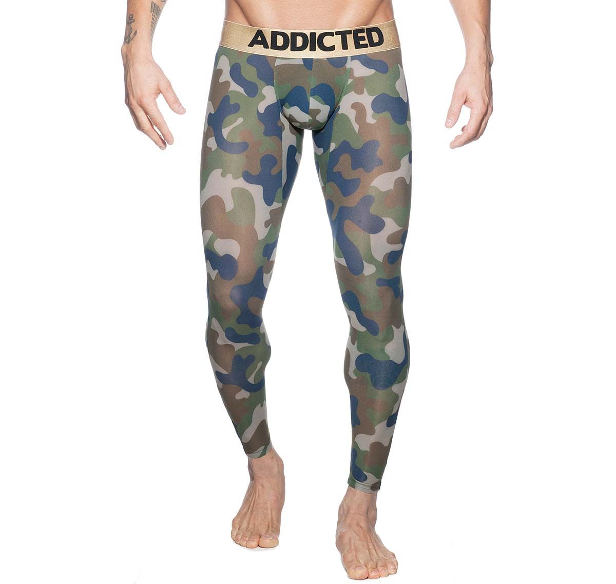Addicted mutande lunghe BOTTOMLESS CAMO LONG JOHN AD695, camouflage