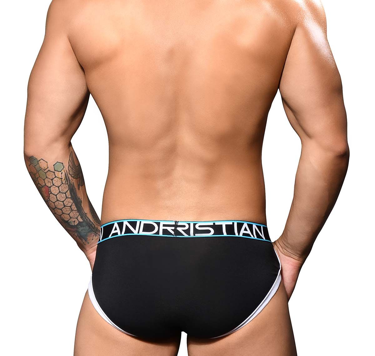 Andrew Christian Slip COOLFLEX MODAL BRIEF w/ Show-It 92337, negro