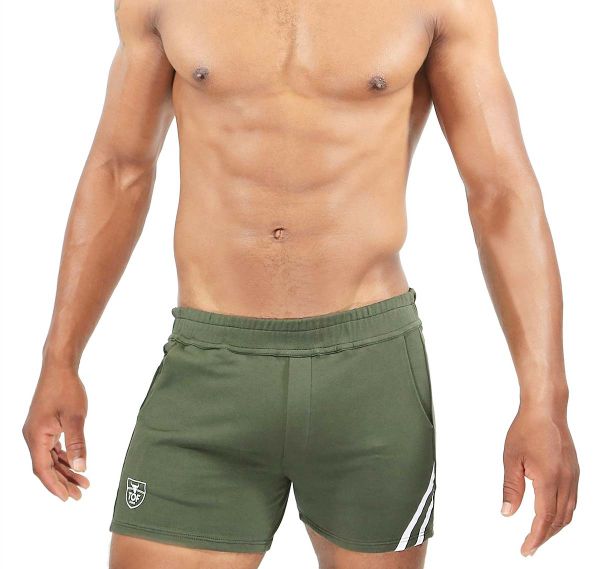 TOF Training shorts PARIS SHORTS  KHAKI SH0009KB, green
