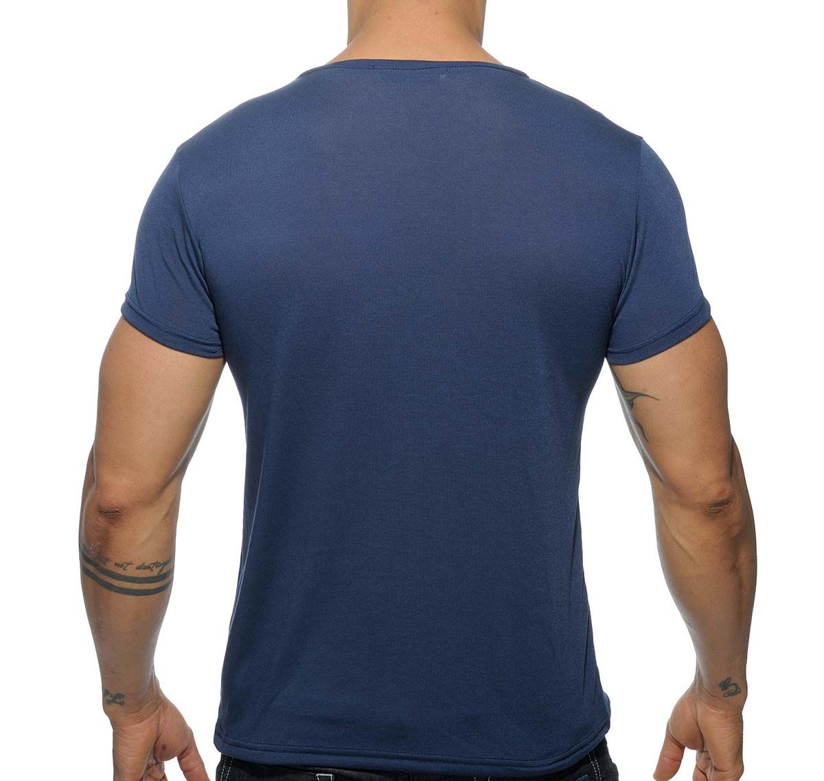 Addicted T-shirt à col V BASIC V-NECK T-SHIRT AD423, bleu marine
