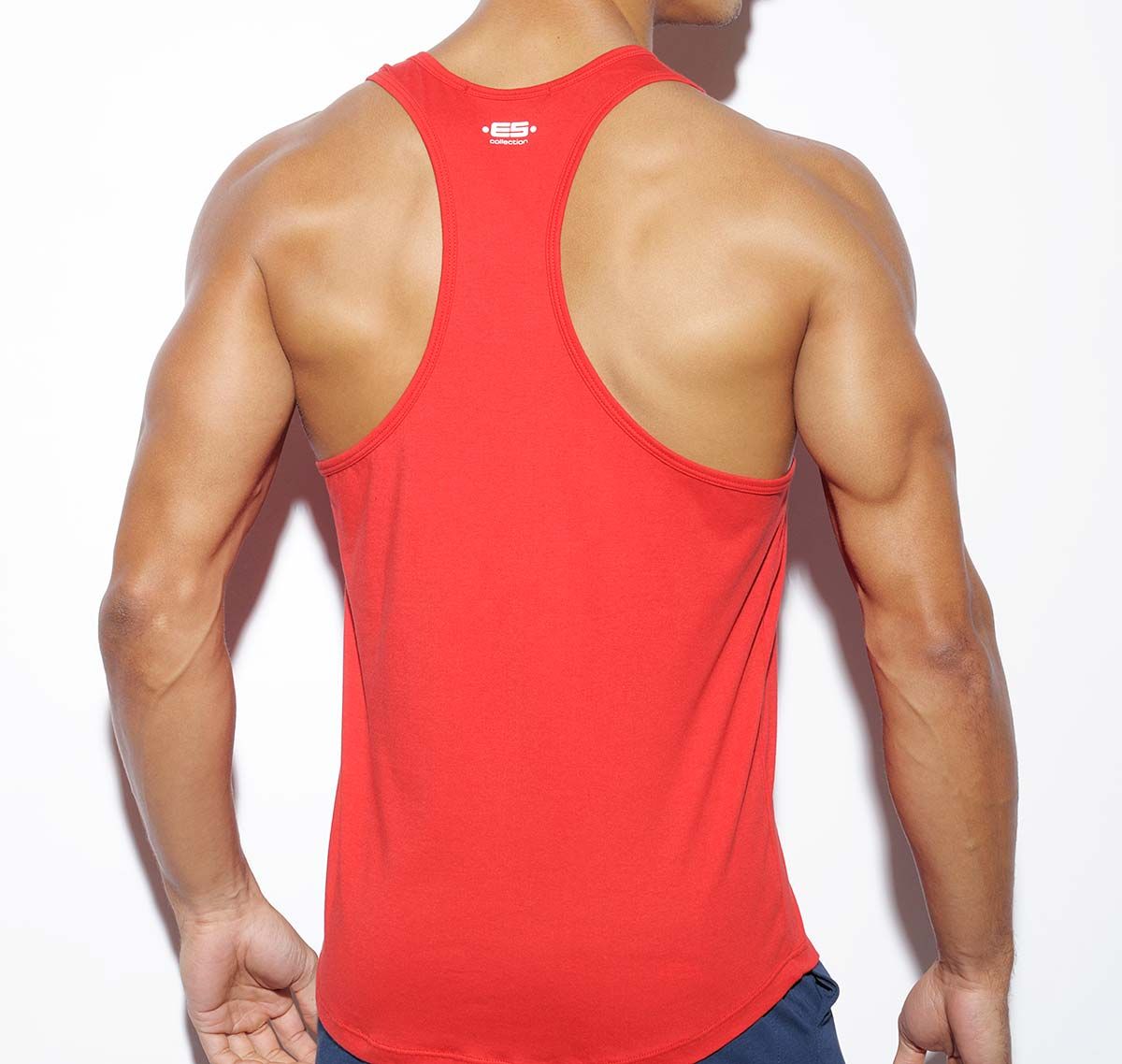 ES Collection NEVER BACK DOWN TANK TOP TS171, rot