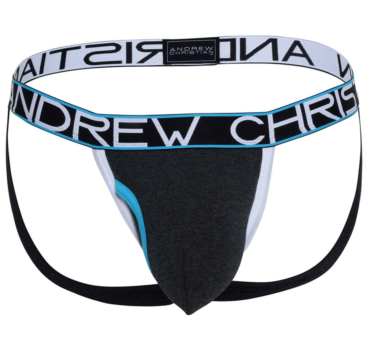 Andrew Christian Suspensorio FLY Jock w/ ALMOST NAKED 92364, gris