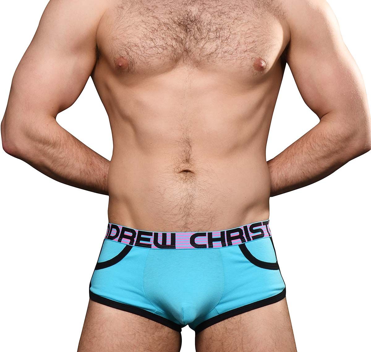 Andrew Christian Boxers ALMOST NAKED RETRO POCKET BOXER 93003, blue