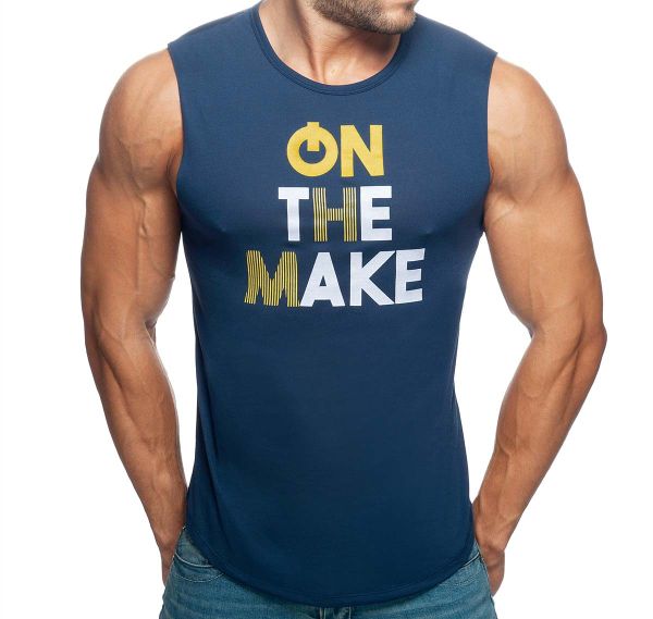Addicted Tank Top ON THE MAKE SHOULDER TANKTOP AD915, navy