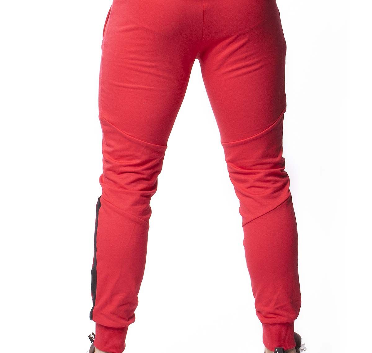 Alexander COBB Pantaloni sportivi lunghi PANTS RED BLACK, rosso