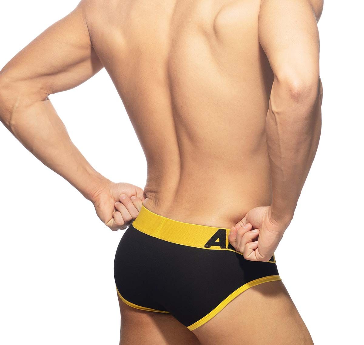 Addicted Brief OPEN FLY COTTON BRIEF AD1202, yellow