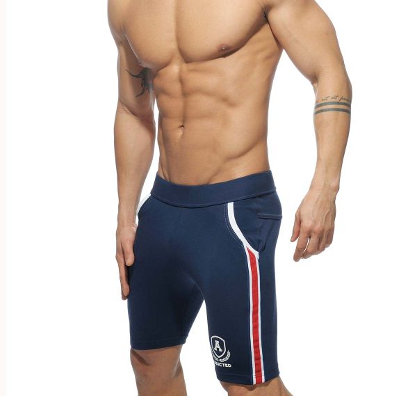 Addicted Training shorts MEDIUM TIGHT PANT INTERCOTTON AD336, navy blue 