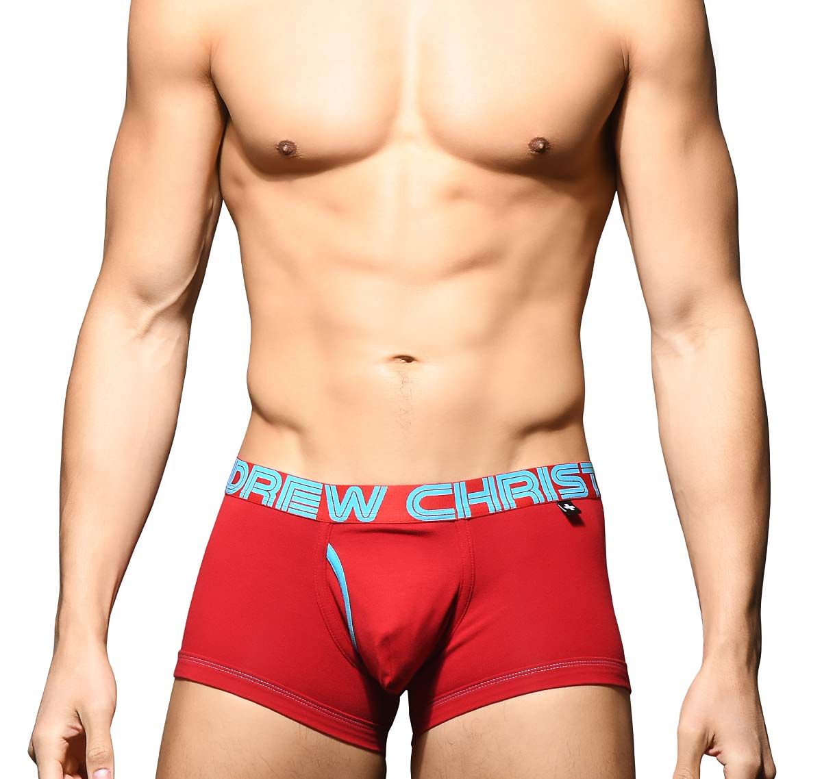 Andrew Christian Boxers FLY TAGLESS BOXER w/ ALMOST NAKED 92588, red