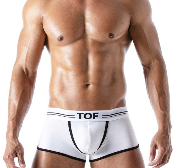 TOF Boxers FRENCH TRUNKS WHITE TOF161B, white