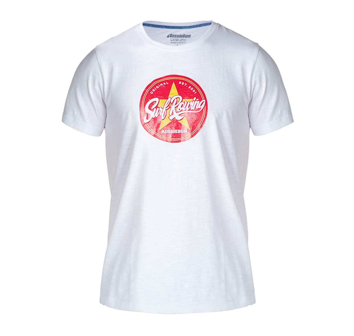 aussieBum Camiseta DESIGNER TEE STAR RED, blanco