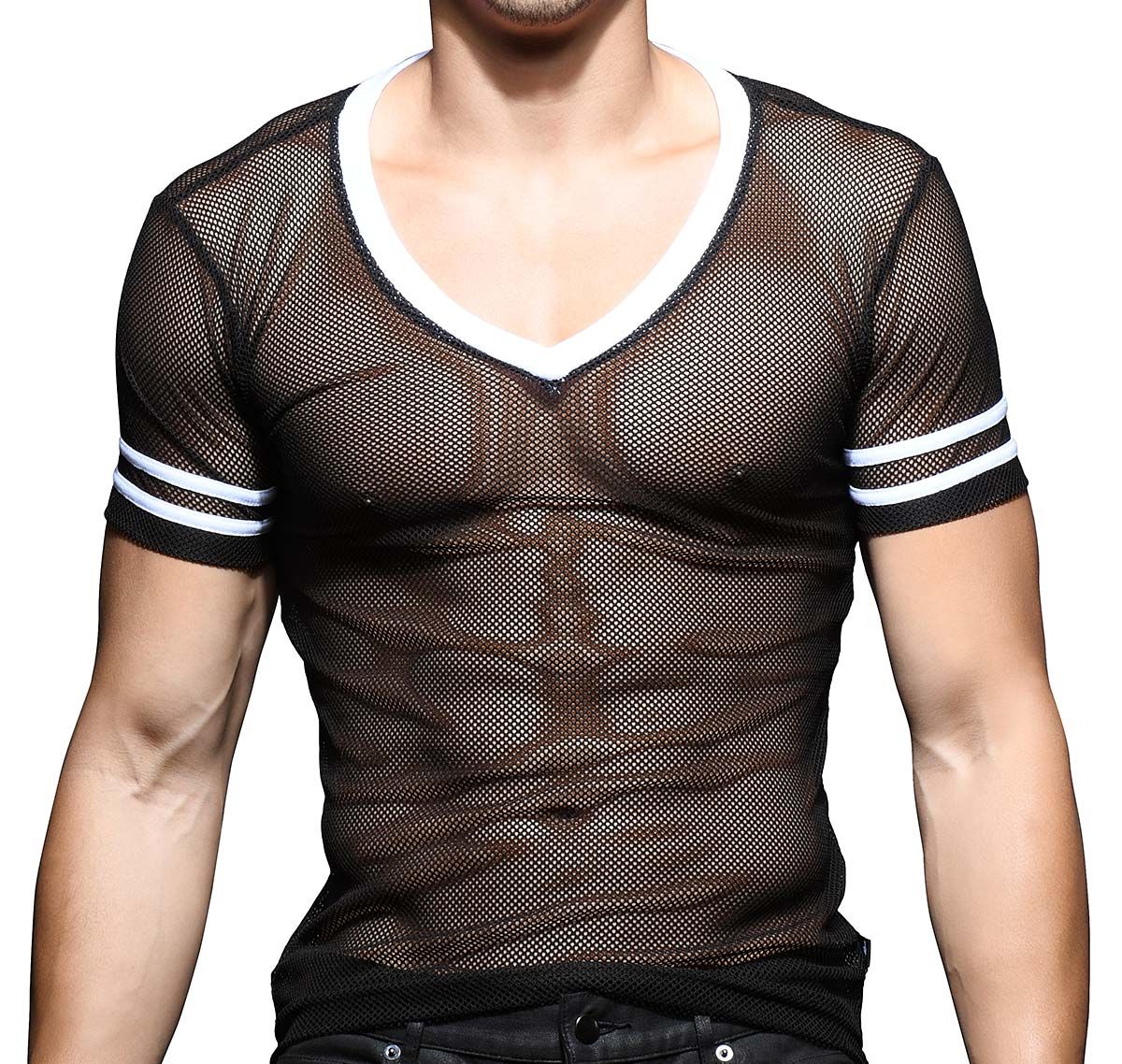 Andrew Christian T-Shirt PERFORMANCE MESH TEE 10332, black