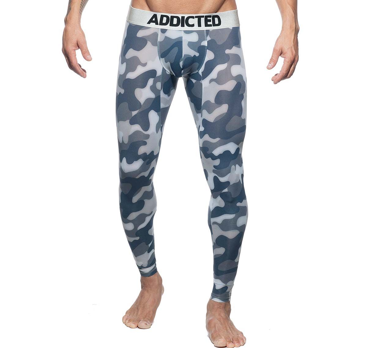 Addicted long underpants CAMO LONG JOHN AD694, camouflage-grey
