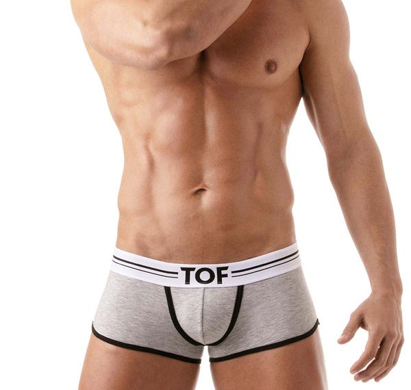 TOF Boxers FRENCH TRUNKS GREY TOF161G, grey
