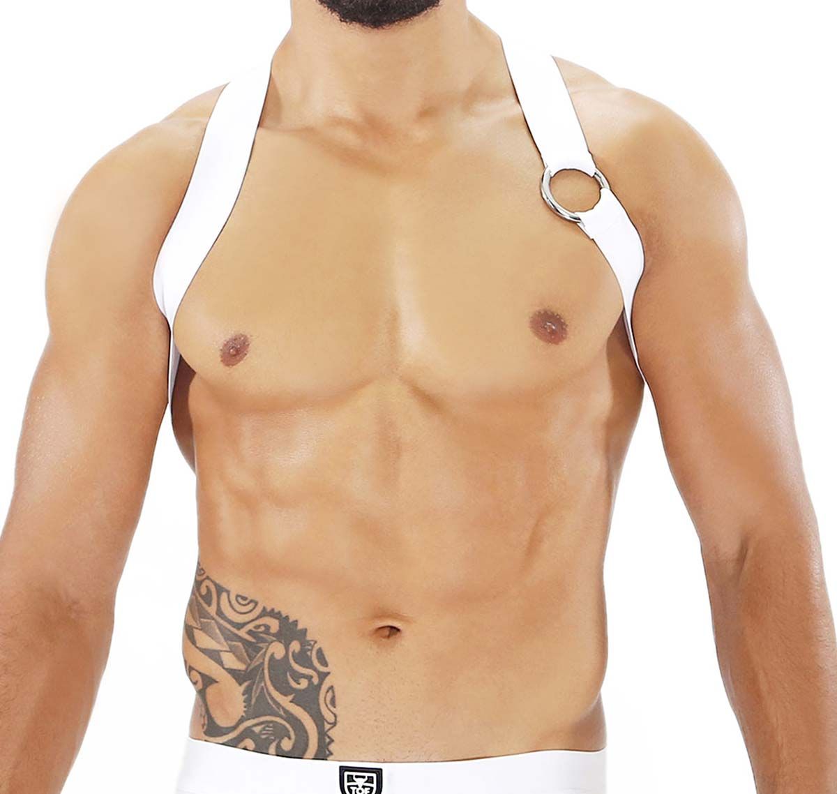 TOF Imbracatura PARTY BOY ELASTIC HARNESS WHITE H0018B, bianco