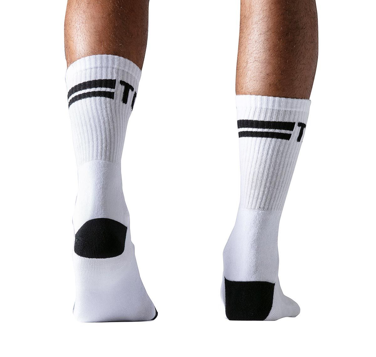 TOF Sports socks SPORT SOCKS WHITE/BLACK TOF232BN, white