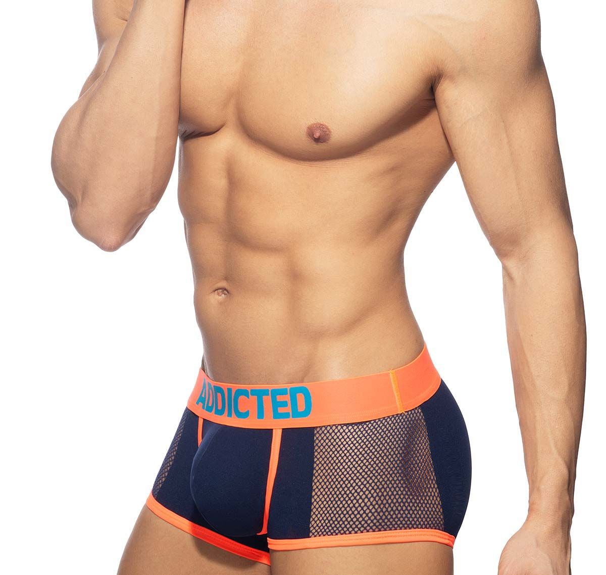Addicted Boxers NEON MESH TRUNK AD1219, navy
