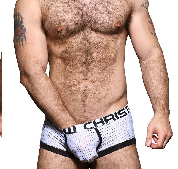 Andrew Christian Boxer ALMOST NAKED MESH BOXER 92306, bianco 