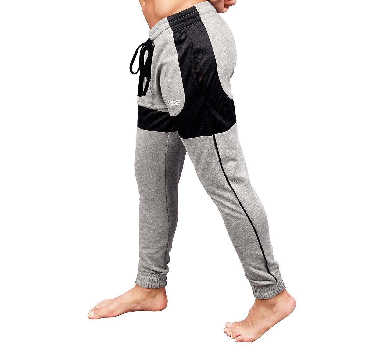 Andrew Christian Pantaloni sportivi lunghi VIBE TRAINING PANTS w/ MESH 4144, grigio