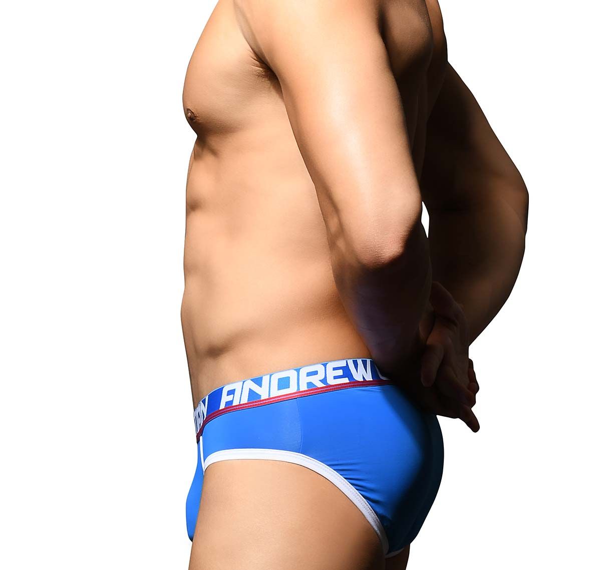Andrew Christian Slip ACTIVE SHAPE BRIEF w/ Bubble Butt Shaping Pads 92325, blu