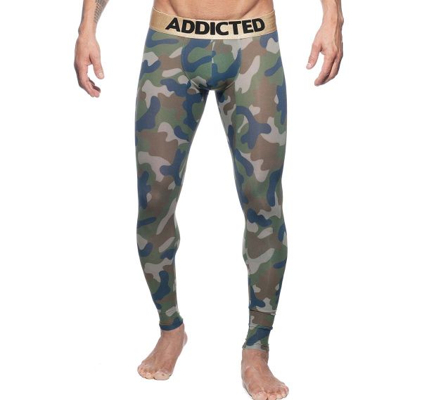 Addicted lange Unterhose CAMO LONG JOHN AD694, camouflage