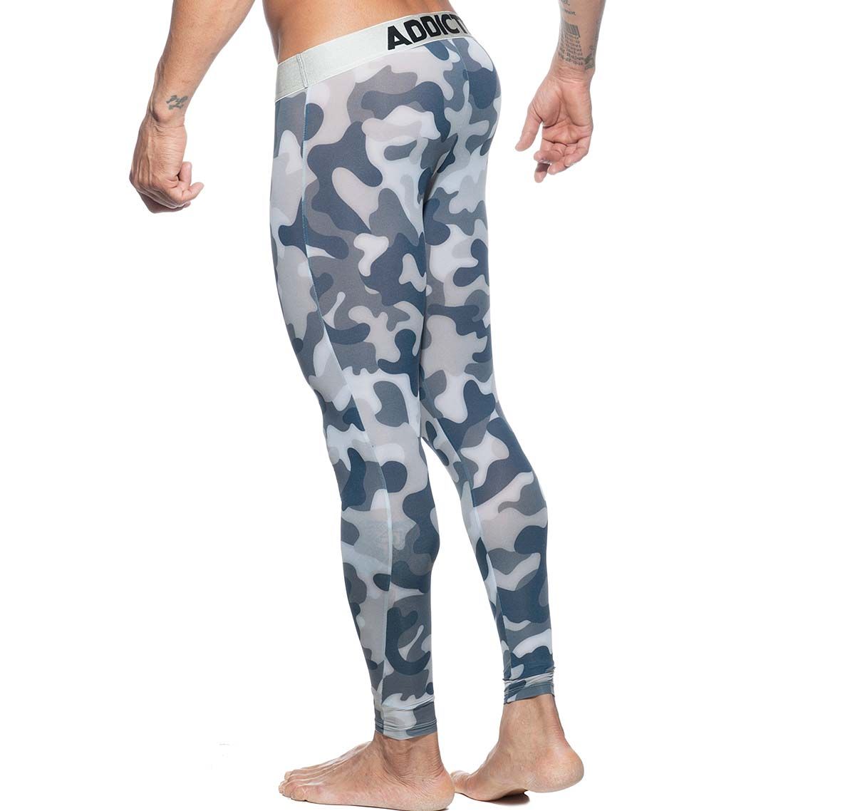 Addicted long underpants CAMO LONG JOHN AD694, camouflage-grey
