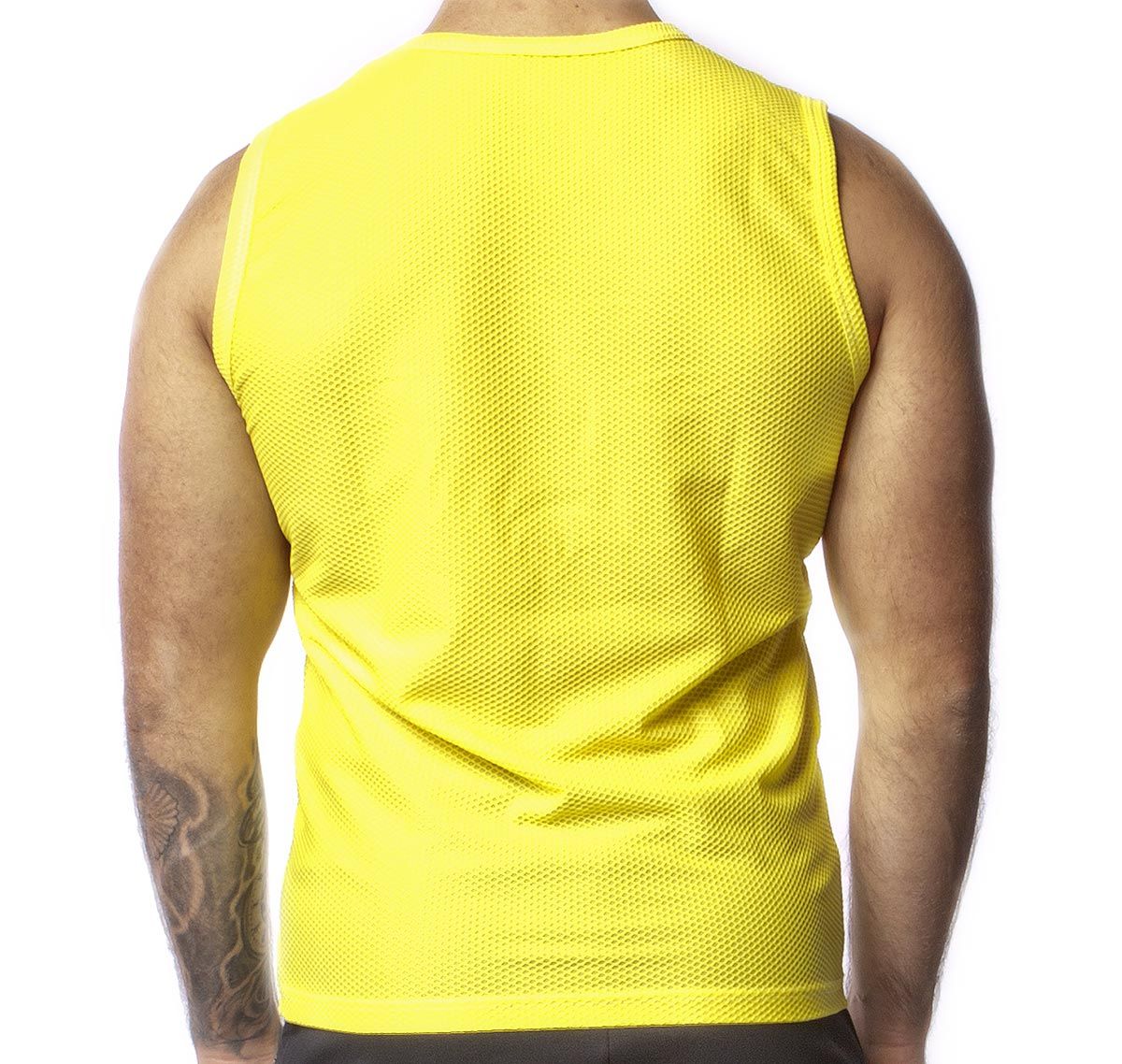 Alexander COBB Camiseta de tirantes TANK TOP MESH YELLOW, jaune