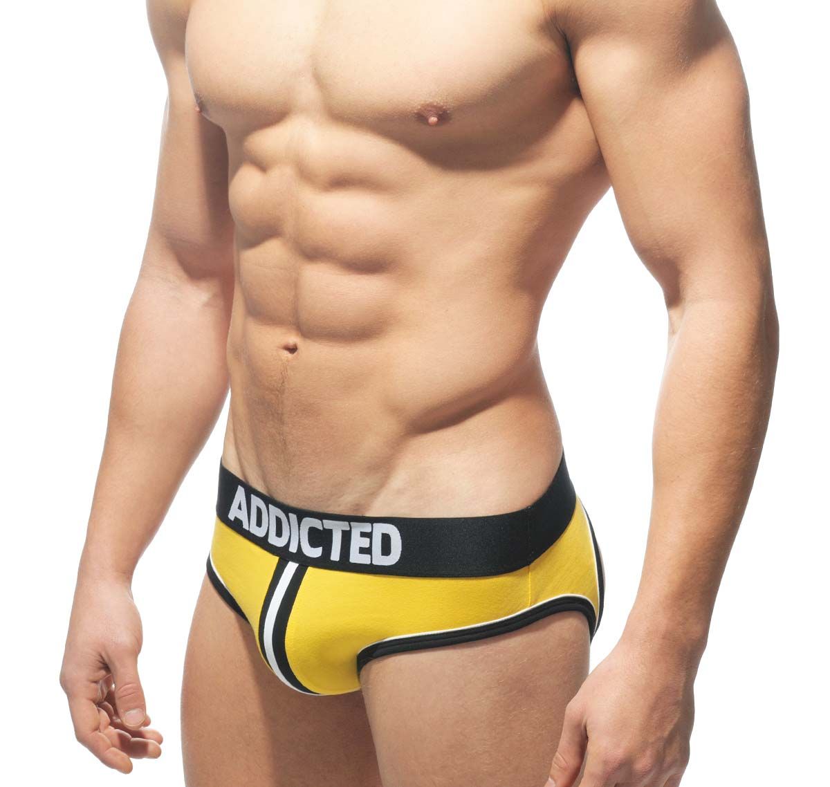 Addicted DOUBLE PIPING BOTTOMLESS BRIEF AD305, gelb