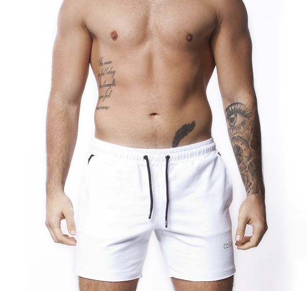 Alexander COBB Pantaloni sportivi LONG STRIPE WHITE, bianco 