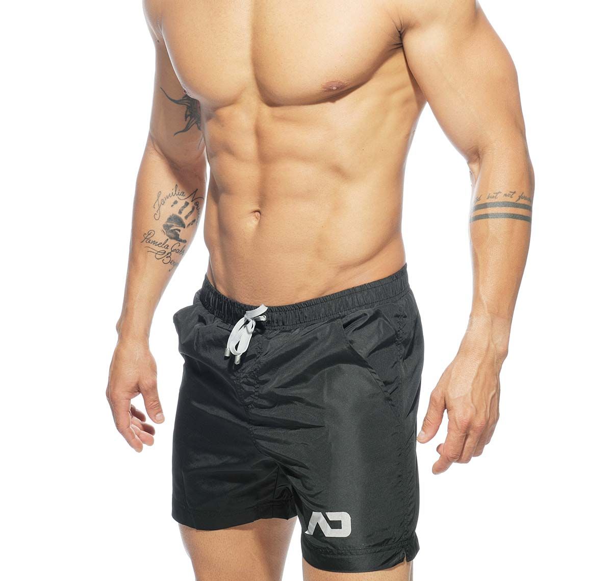 Addicted swim shorts BASIC SWIM LONG SHORT ADS073, black