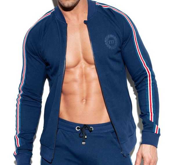 ES Collection Chaqueta deportiva FIT TAPE JACKET SP208, azul marino