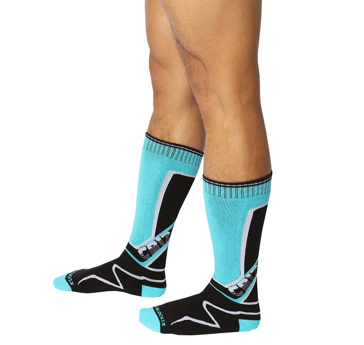 Cellblock 13 Sports socks KENNEL CLUB Mid-Calf SOCK, turquoise