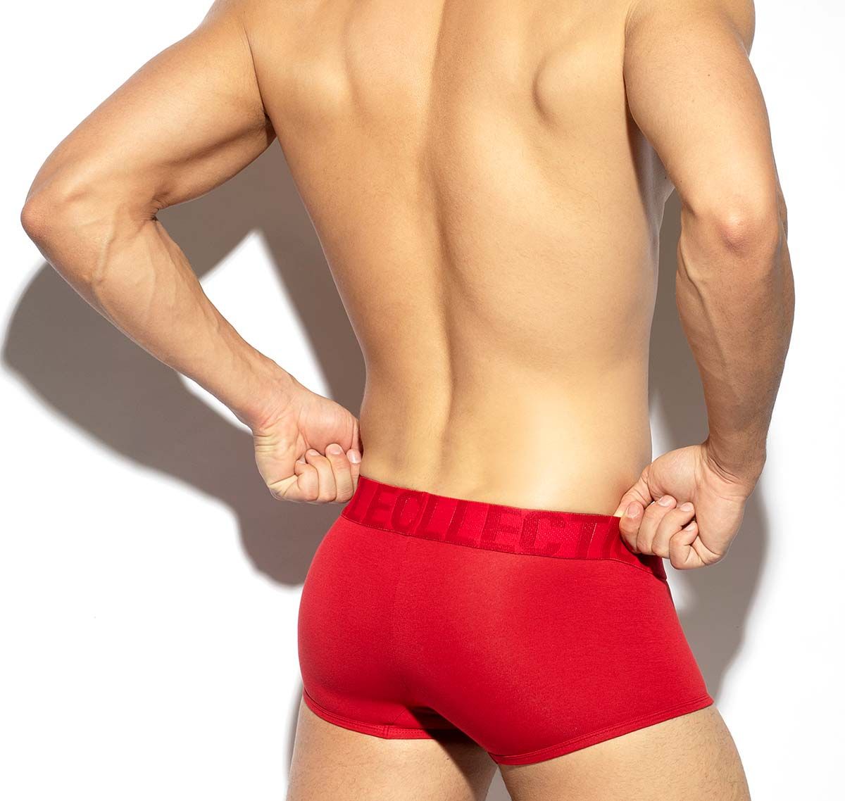 ES Collection Boxers 7 DAYS 7 COLORS TRUNK UN488, red