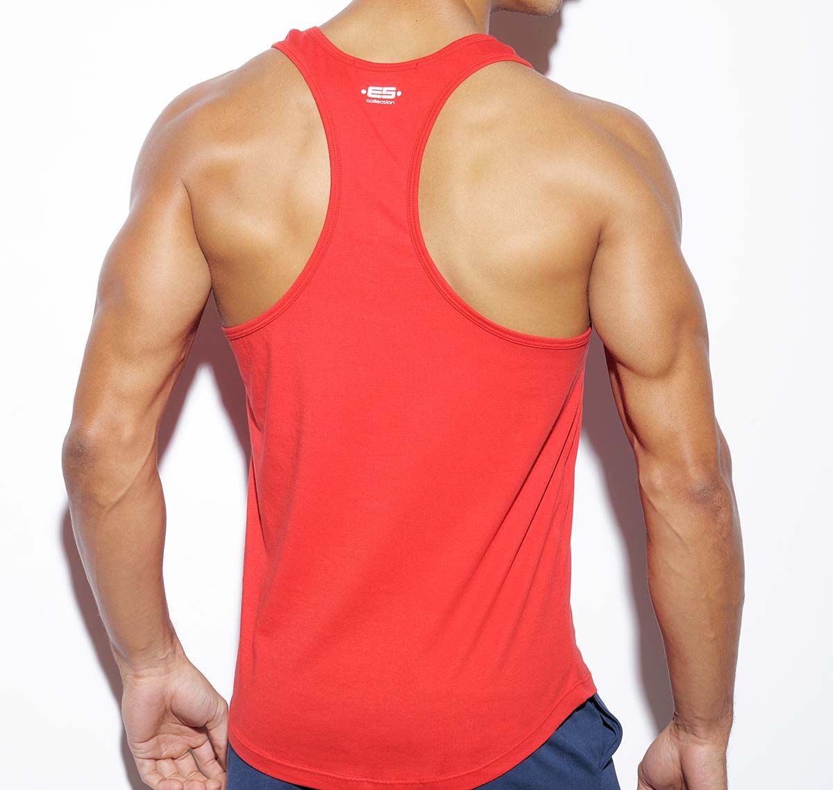 ES Collection NEVER BACK DOWN TANK TOP TS169, rot