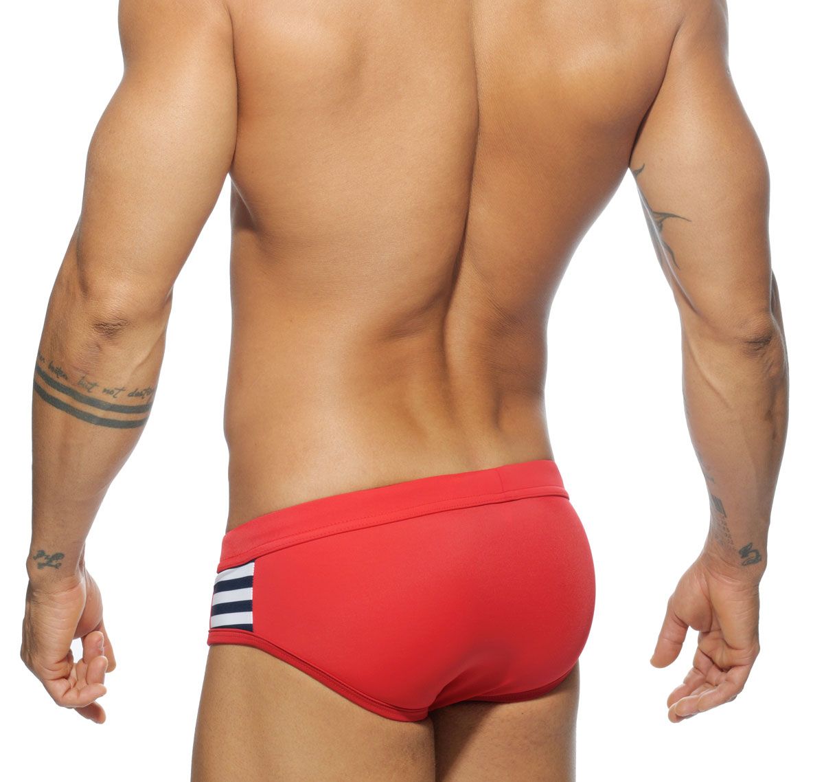 Addicted Push Up Badehose COLORED SAILOR BRIEF ADS105, rot