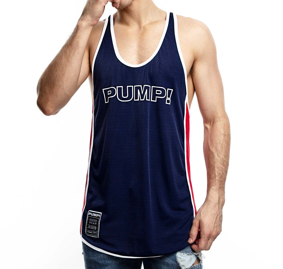 PUMP! Camiseta de tirantes ACADEMY DEEP TANK 14016, azul marino
