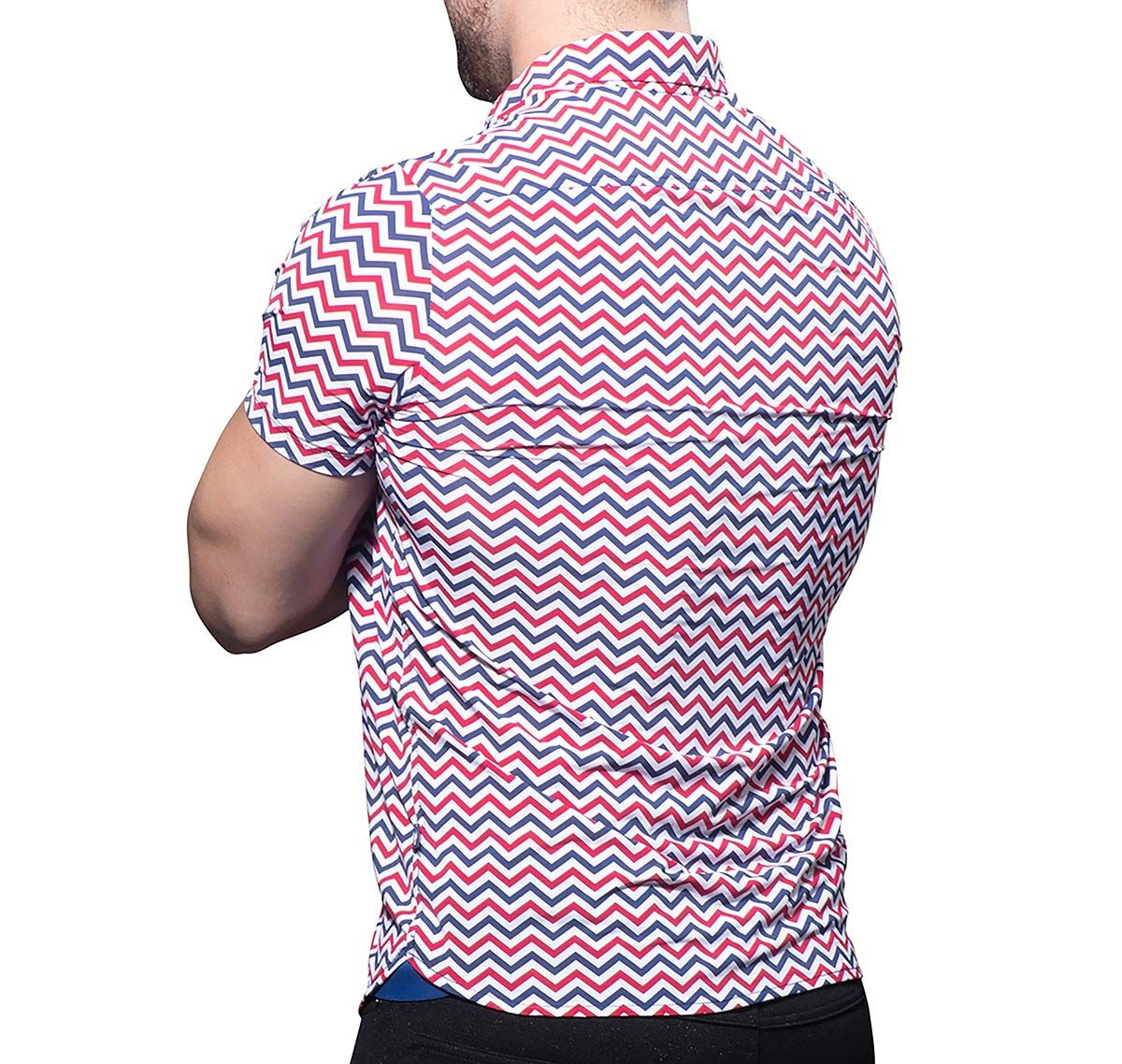 Andrew Christian Shirt met korte mouwen ALEXANDER STRETCH MUSCLE SHIRT 10395, veelkleurig