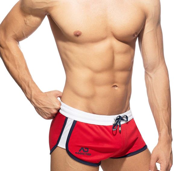 Addicted Training shorts Sporthose MIX SHORT AD956, red