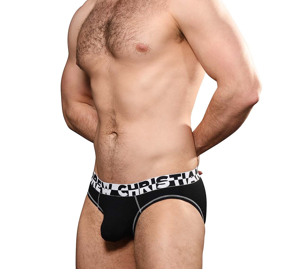 Andrew Christian Brief ALMOST NAKED HANG-FREE BRIEF 93018, black