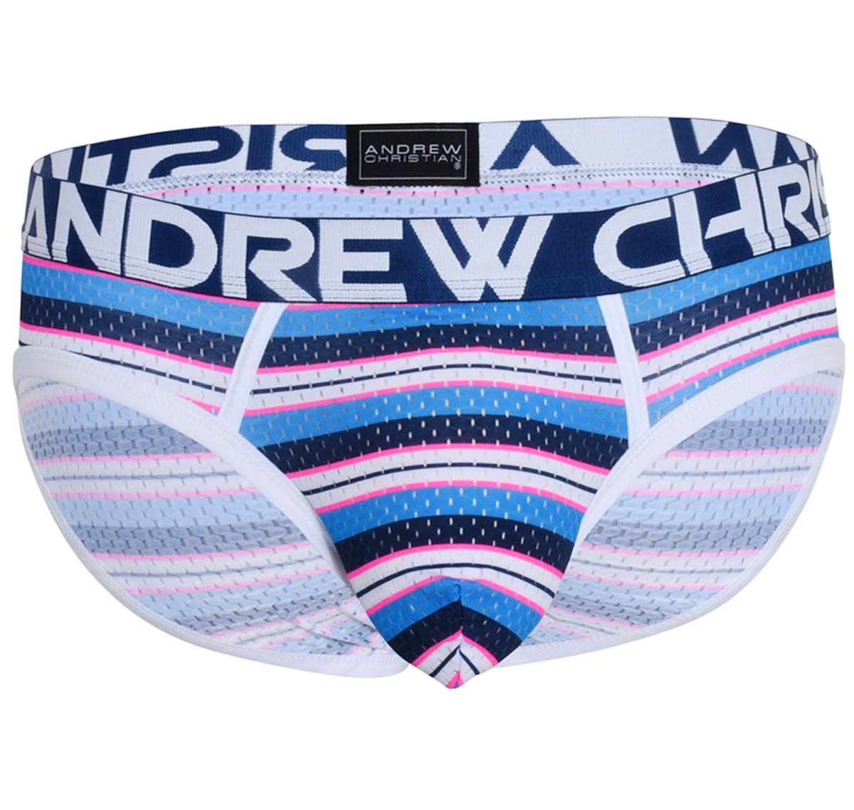 Andrew Christian Slip NEWPORT MESH BRIEF w/ ALMOST NAKED 92366, multicolor