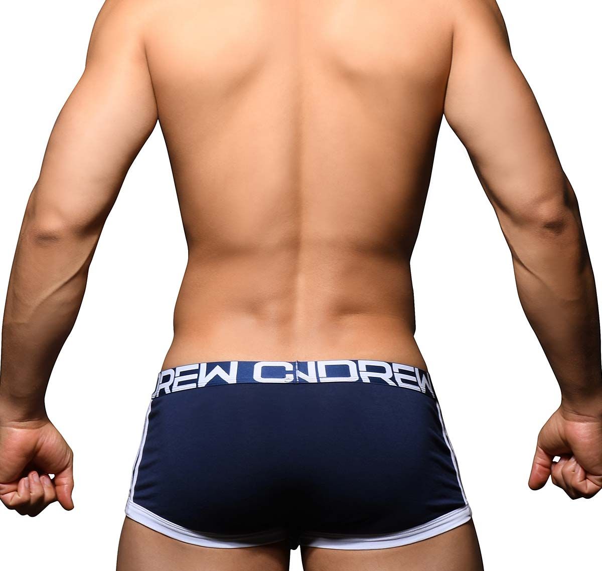 Andrew Christian Boxers PHYS. ED. VARSITY BOXER w/ ALMOST NAKED 92579, navy