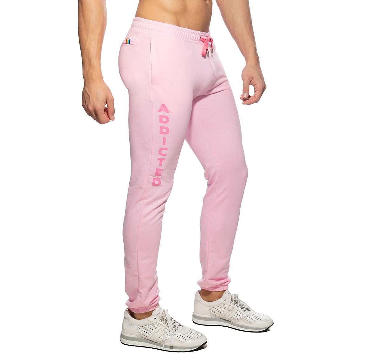 Addicted Pantaloni sportivi lunghi LONG JOGGING PANTS AD999, rosa