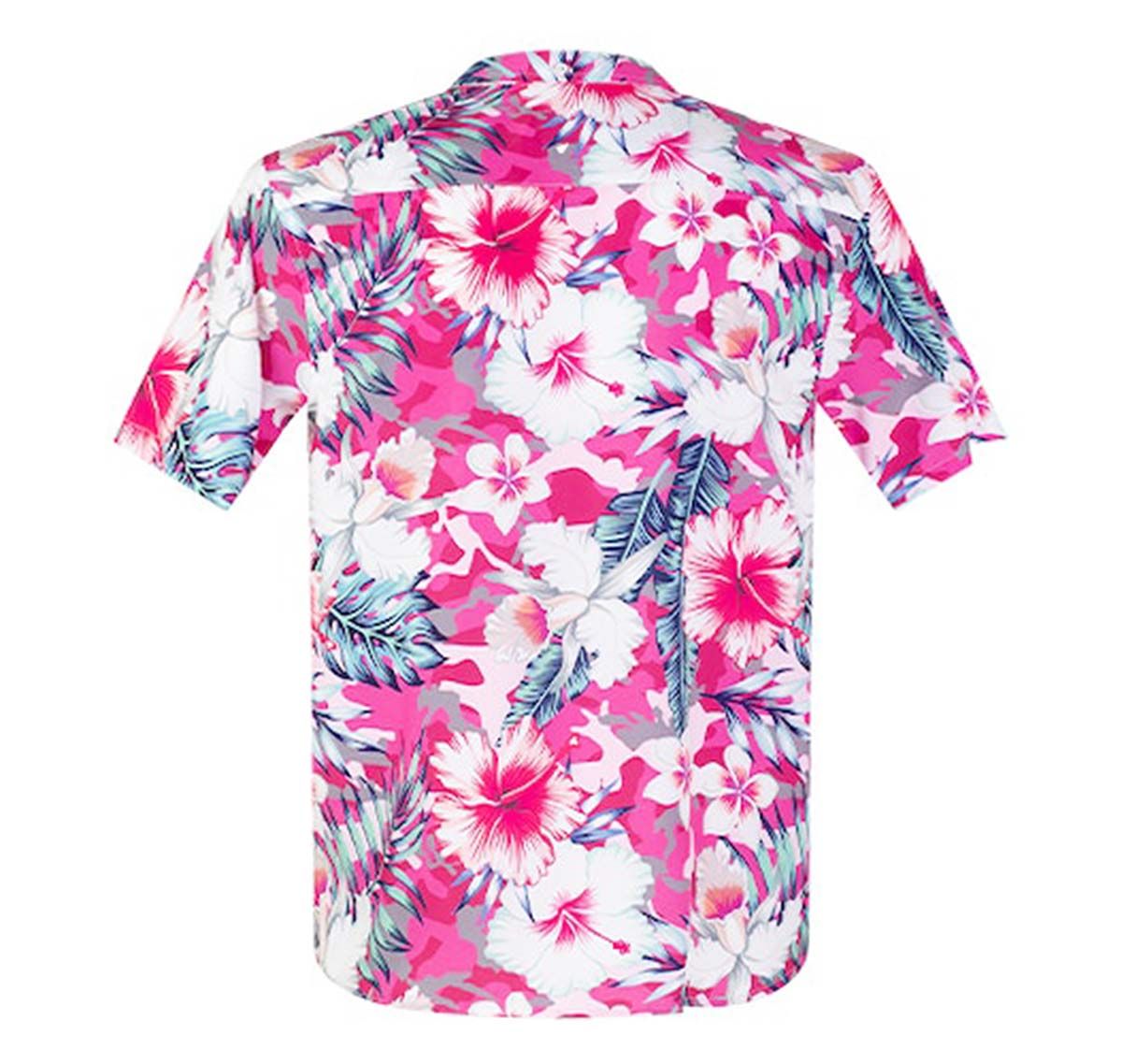 aussieBum Shirt met korte mouwen VACAY SHIRT MIAMI, veelkleurig/roze