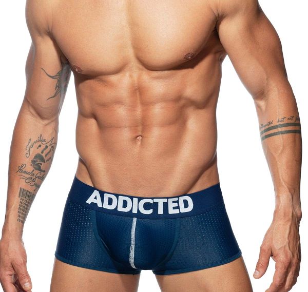Addicted Boxers PUSH UP MESH TRUNK AD806, navy